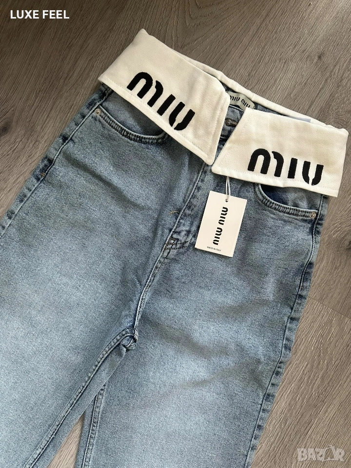 Дамски Дънки -L,XL⚜️MIU MIU , снимка 1