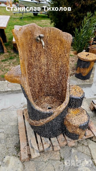 Градински чешми от щампован бетон, снимка 1