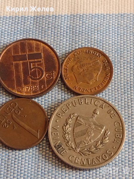 Четири монети стари редки КУБА, НЕДЕРЛАНДИЯ ЗА КОЛЕКЦИЯ ДЕКОРАЦИЯ 31702, снимка 1