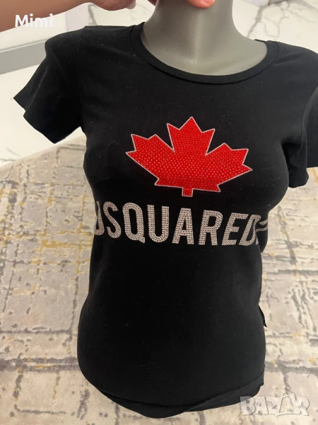 DSQUARED2 Тениска с камъни XS/S, снимка 1