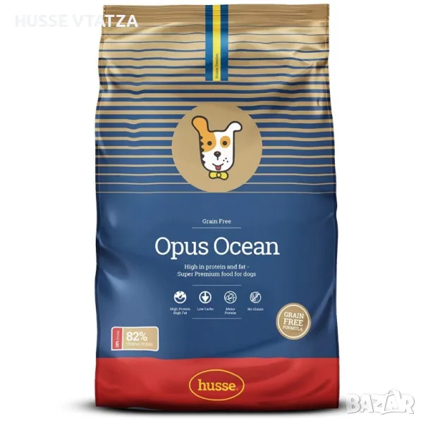 Храна за Кучета Husse OPUS OCEAN GRAIN FRE 12 кг. , снимка 1