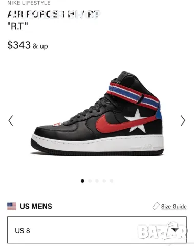 Кецове NIKE AIR FORCE 1 HIGH RT RICCARDO TISCI.Номер 42.5, снимка 11 - Маратонки - 49045204