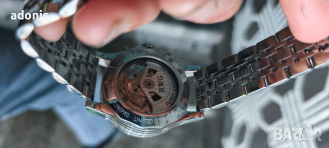 RWG Автоматичен, механичен лимитиран часовник Ета Валжу 7750 хронограф Eta Valjoux 7750, снимка 7 - Други - 52164612