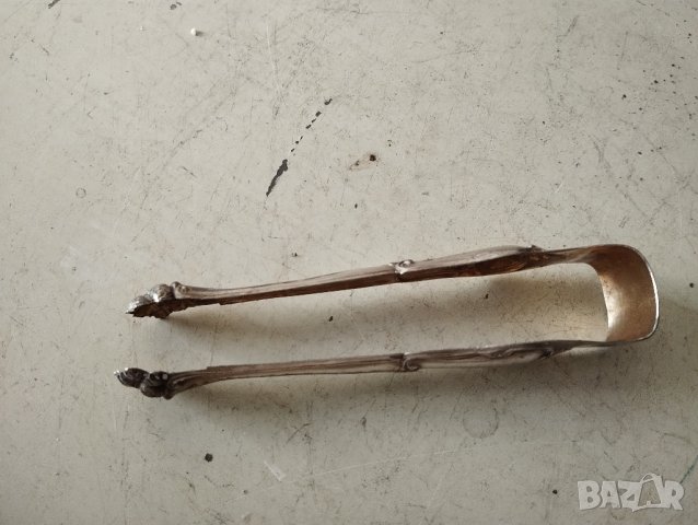 посребрена щипка за лед,захар, снимка 2 - Антикварни и старинни предмети - 42699406