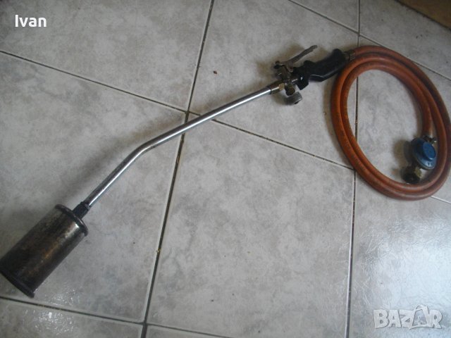 70см Газова Горелка За Хидроизолации Покриви-Италия-Профи-Маркуч 2м/Редуцир Вентил-30 mbar, снимка 5 - Други инструменти - 39835172