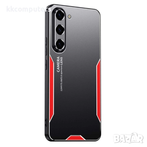 Защитен калъф с Протектор за Samsung Galaxy A17 5G / A17 4G - Алуминиева Сплав, TPU, PC [Златист, Ср, снимка 3 - Калъфи, кейсове - 52198324