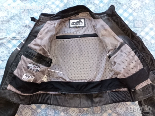 VANUCCI на LOUIS - Немско кожено мото яке с протектори, телешки бокс, снимка 12 - Якета - 50741645