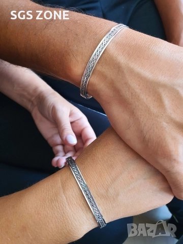 Стилна гривна от сребро 925, снимка 6 - Гривни - 52903788