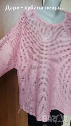 Чисто нова мека блуза/топ 🍀👗XL, 2XL🍀👗арт.3058, снимка 2 - Блузи с дълъг ръкав и пуловери - 33930597