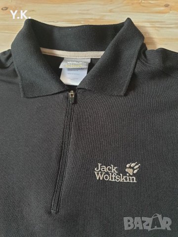 Оригинална мъжка тениска с яка Jack Wolfskin, снимка 3 - Тениски - 32103996