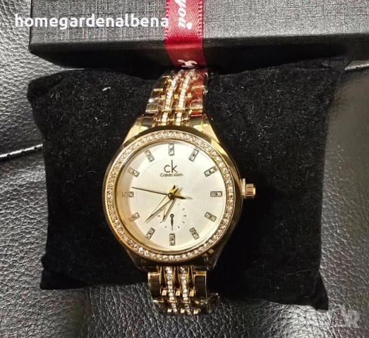 Дамски луксозни часовници с кристали — метална верижка — различни модели и цветове, снимка 8 - Дамски - 54233069