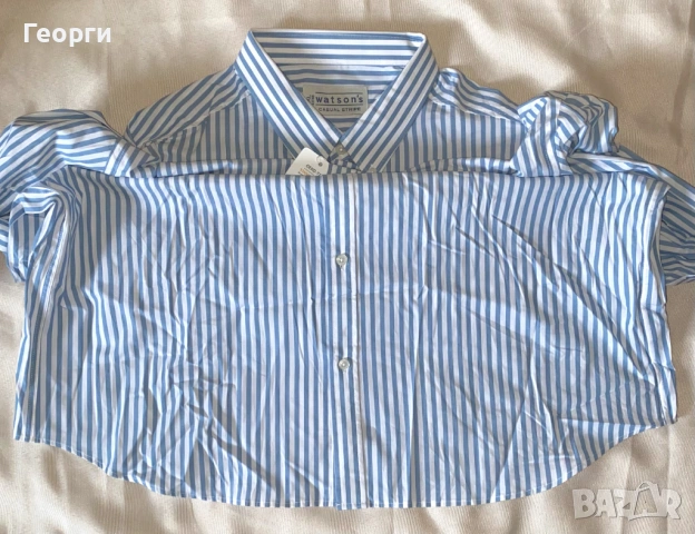 Памучна риза на райета, watson's, снимка 3 - Ризи - 53883971