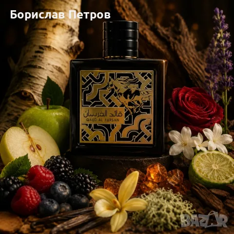 Lattafa Qaed Al Fursan EDP 90 мл – Дълготраен ориенталски парфюм с ананас, уд и амбра, снимка 3 - Мъжки парфюми - 55817839