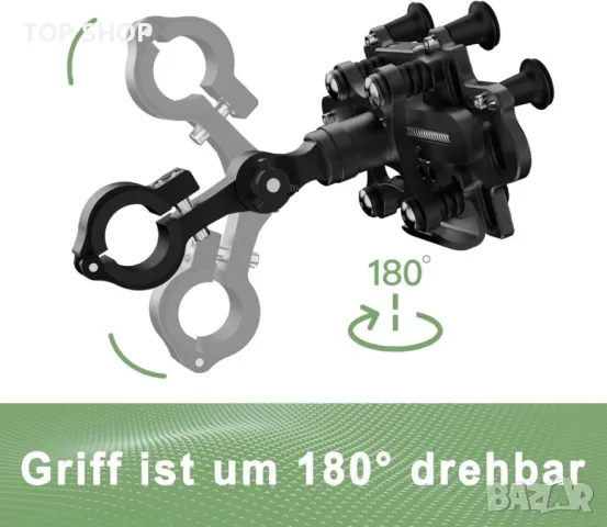 EFEALL Стойка за телефон 4,0-7,0 инча за мотор/велосипед, черна, снимка 4 - Аксесоари за велосипеди - 49522851