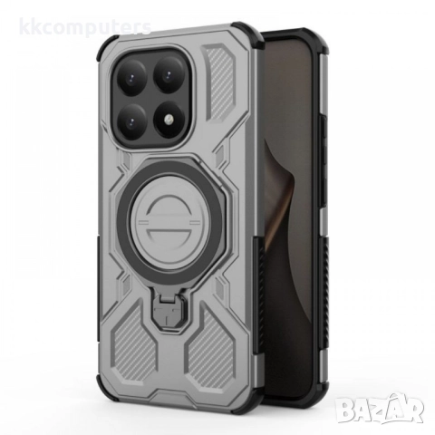 WANLONFENG Калъф (PC + TPU) със Стойка за Xiaomi 15T | 2 бр. Стъклени Протектори | Усилена защита | , снимка 2 - Резервни части за телефони - 52378040