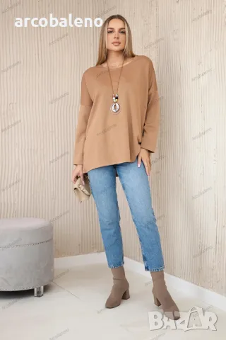 Дамски вискозен суичър с висулка, 16цвята, снимка 5 - Суичъри - 47522492