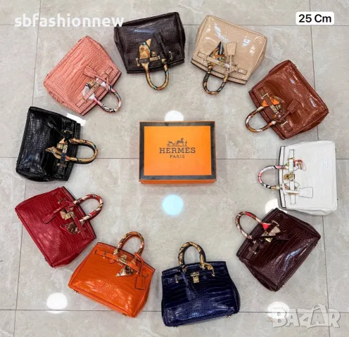 Hermes Birkin 25см 20 цвята, снимка 10 - Чанти - 55760165