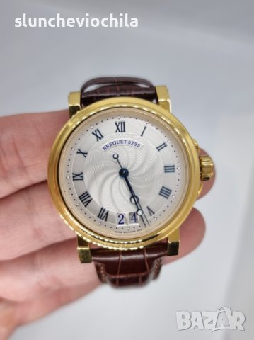 Breguet Marine Big Date Silver Dial Yellow Gold часовник