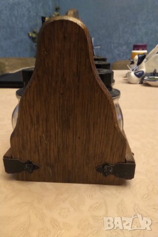 Холандска масивна дървена поставка с буркани за подправки , снимка 4 - Аксесоари за кухня - 31641989