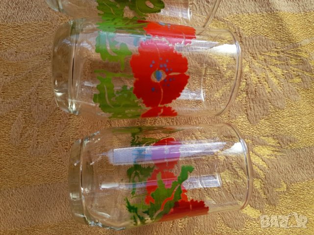 Ретро стъклени чашки , снимка 10 - Антикварни и старинни предмети - 44449222