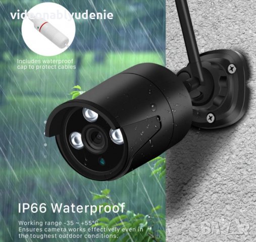 Super Ultra HD 5 MPx IR-CUT 3 АRRAY Метална Водоустойчива H.265 WI-FI IP Камера IP67 Защита mSD Слот, снимка 6 - IP камери - 31250193