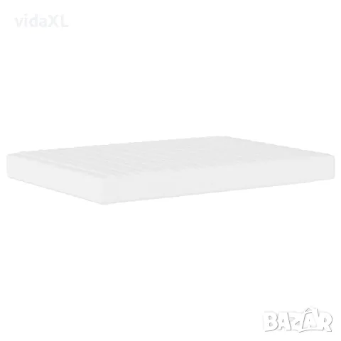 vidaXL Легло с матрак Dover, синьо, 140x190 см, кадифе, снимка 5 - Спални и легла - 56146791
