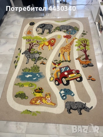 Килим 230х160 със сафари дизайн, снимка 2 - Килими - 54131400