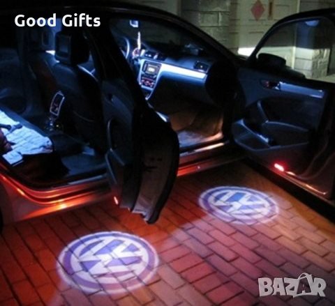 LED logo лого проектор за врати VW Volkswagen фолксваген, снимка 3 - Аксесоари и консумативи - 35490113