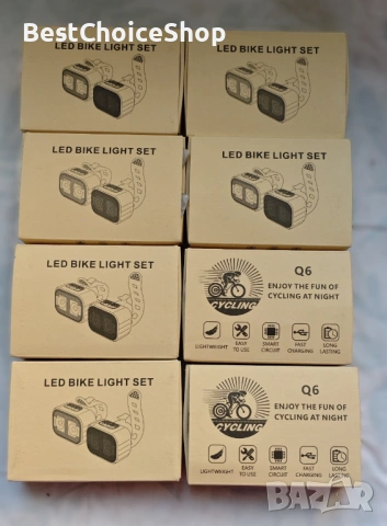 USB презареждащи се велосипедни светлини Предни и задни Супер ярки LED – Водоустойчиви , снимка 7 - Аксесоари за велосипеди - 53133807