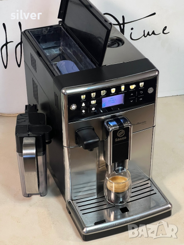 Кафемашина кафе автомат Saeco Picobaristo de luxe с гаранция, снимка 7 - Кафемашини - 44803254