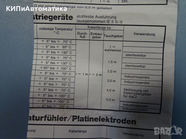 pH-електрод SEIBOLD WIEN IE12S 0-12pH, снимка 10 - Резервни части за машини - 37203668