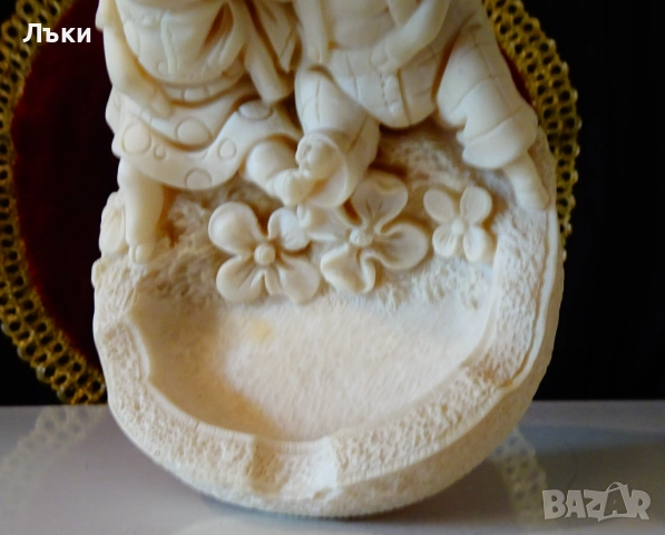 Пепелник с фигура Две Прасенца,Faro Italy. , снимка 4 - Статуетки - 52147296