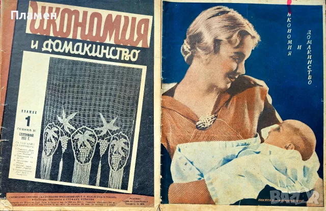 Икономия и домакинство. Кн. 3, 4, 6, 8 / 1930, Кн. 1 / 1931, Кн. 3 / 1934, снимка 3 - Антикварни и старинни предмети - 55728867