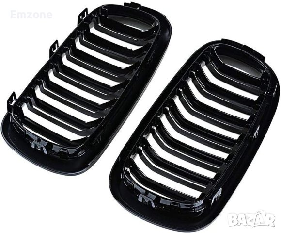 Двойни M Бъбреци Решетки за BMW X5 F15 X6 F16 Черен Гланц 2013-2019г., снимка 6 - Аксесоари и консумативи - 44399765