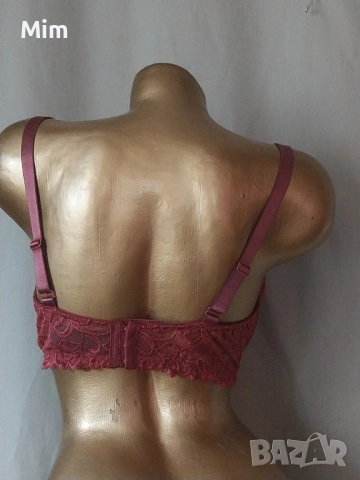 BODYFLIRT 85 E Сутиен в бордо и в кафяво, снимка 4 - Бельо - 51993597