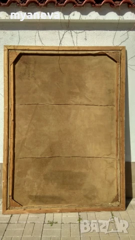 Стара картина от СОЦА ,''Косачи " на Ангел Рангелов с маслени бои върху платно. , снимка 7 - Картини - 51397103