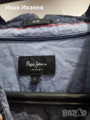 Оригинална мъжка риза Pepe Jeans, снимка 6 - Ризи - 50669576