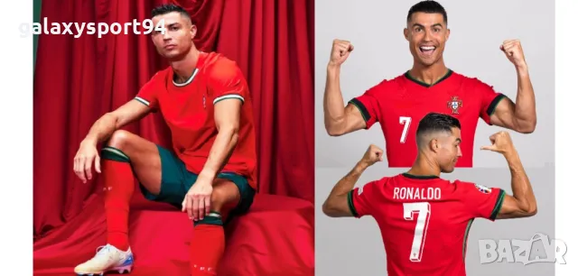 Екип Роналдо Черен 2025 Ал Насър Новия Екип Ronaldo 7 cr7 Комплект, снимка 2 - Футбол - 49897306