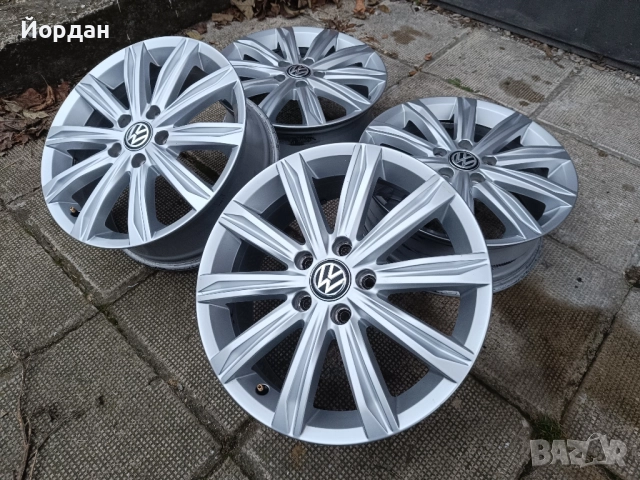 ОРИГИНАЛНИ джанти 17' цола 5x112 ФОЛКСВАГЕН / VW Touran GOLF 57,1 ET52, снимка 3 - Гуми и джанти - 52859829