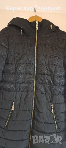 Черно зимно яке Yani, снимка 2 - Якета - 48845577