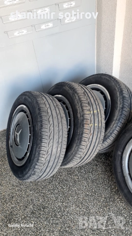  Летни гуми с джанти 205/60/15 Bridgestone с много голям грайфер , снимка 4 - Гуми и джанти - 52743532