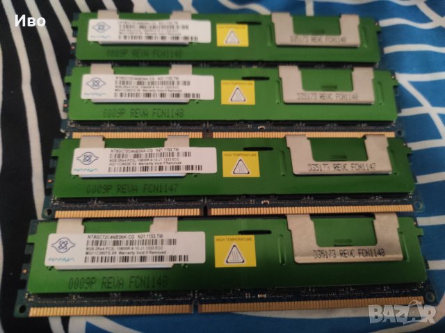 RAM памет Nanya DDR3 8GB с ECC за работна станция/сървър с охлаждане, снимка 1 - RAM памет - 34439142