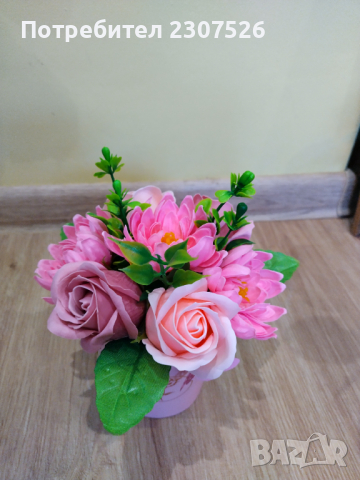 Сапунени цветя , снимка 10 - Изкуствени цветя - 44767487