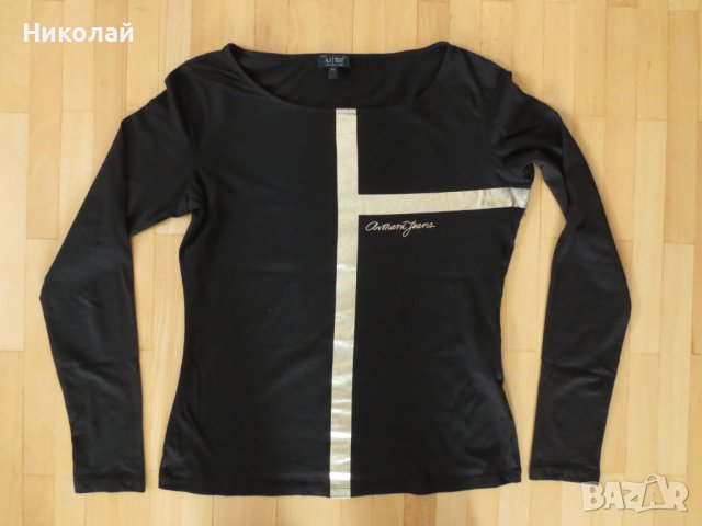 armani jeans блуза, снимка 1 - Блузи с дълъг ръкав и пуловери - 39335572