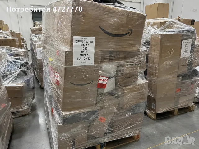 Продавам палет текстил от Amazon – 200€ 📦👕