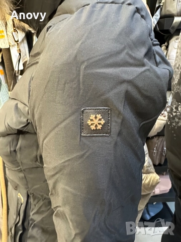 🧥 Дамско зимно яке с качулка от естествен косъм – 110 лв, снимка 3 - Якета - 52329862