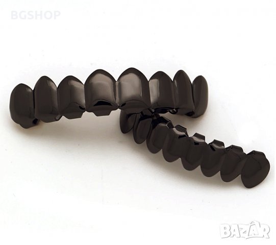 Hip Hop Grillz 8 set / Хип хоп грилз 8 комплект - Black, снимка 2 - Бижутерийни комплекти - 29803161