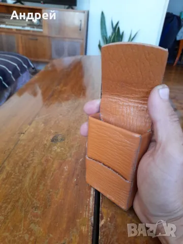 Стара кожена табакера за цигари,калъф #10, снимка 4 - Други ценни предмети - 47805015