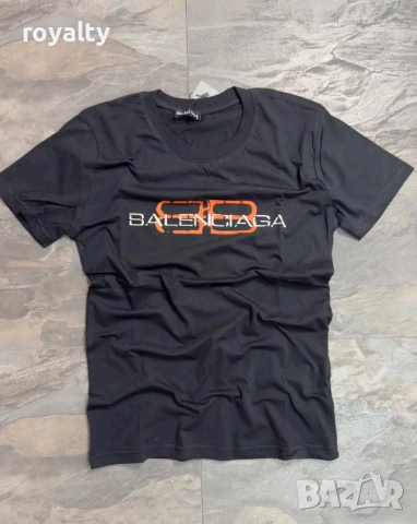 Balenciaga Нова Черна Мъжка Тениска 