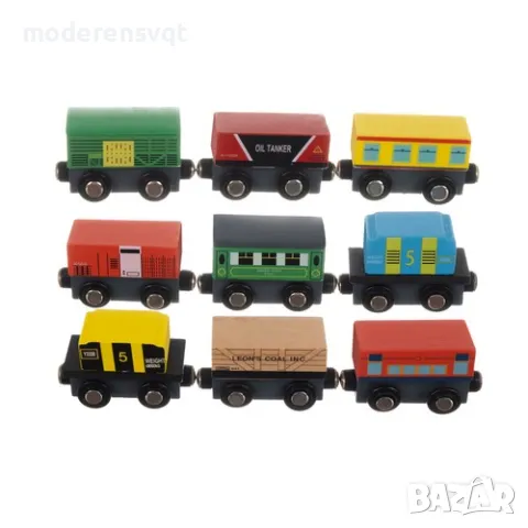 Дървено влакче с магнити, снимка 6 - Образователни игри - 47895620